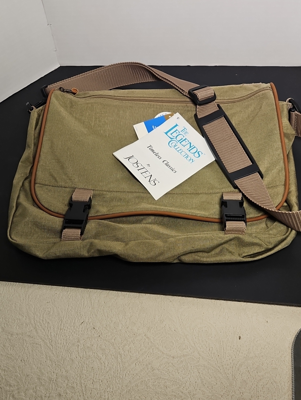 Legends Collection Olive Green Messenger Bag by Jostens